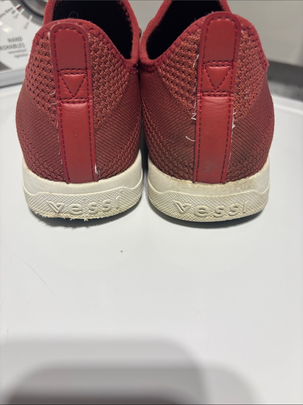 VESSI Weekend Slip-On Sneakers in Red - Picture 4 of 6